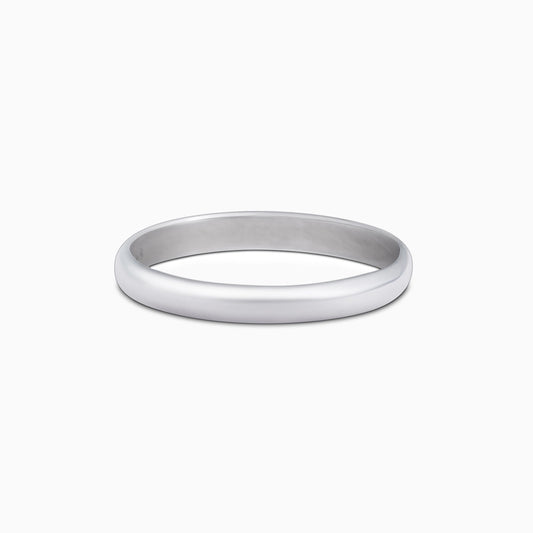 Plain Rings - Pure 925 Silver Ring &#8211; Eternal Heartfelt Plain Model