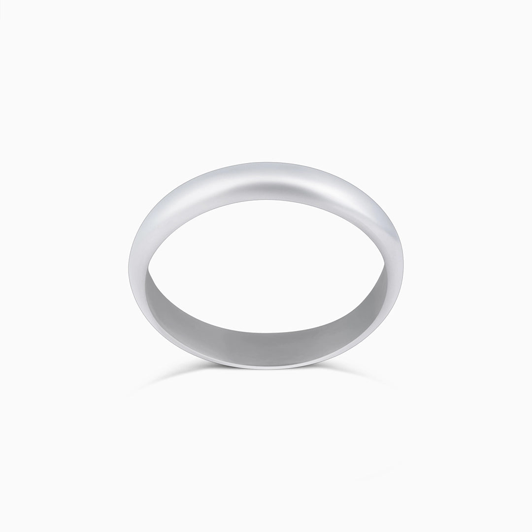 Silver Rings - Pure Silver Ring &#8211; Hidden Promising Plain Design