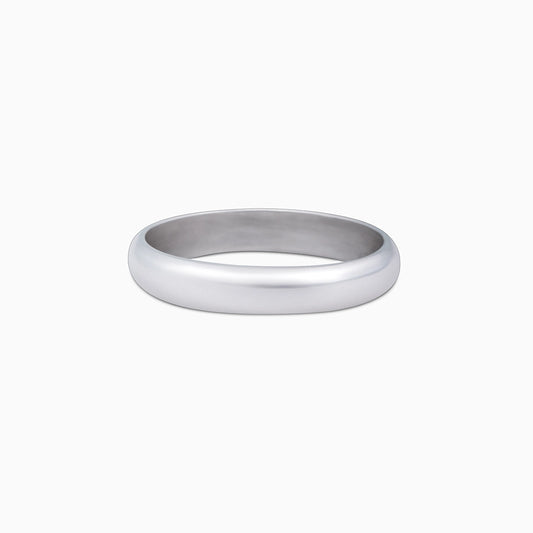 Classic Rings - Pure Silver Ring &#8211; Hidden Promising Plain Design