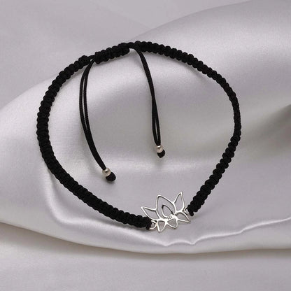 thread anklets for girls - Enlighted and Enchanted Black Thread Anklet