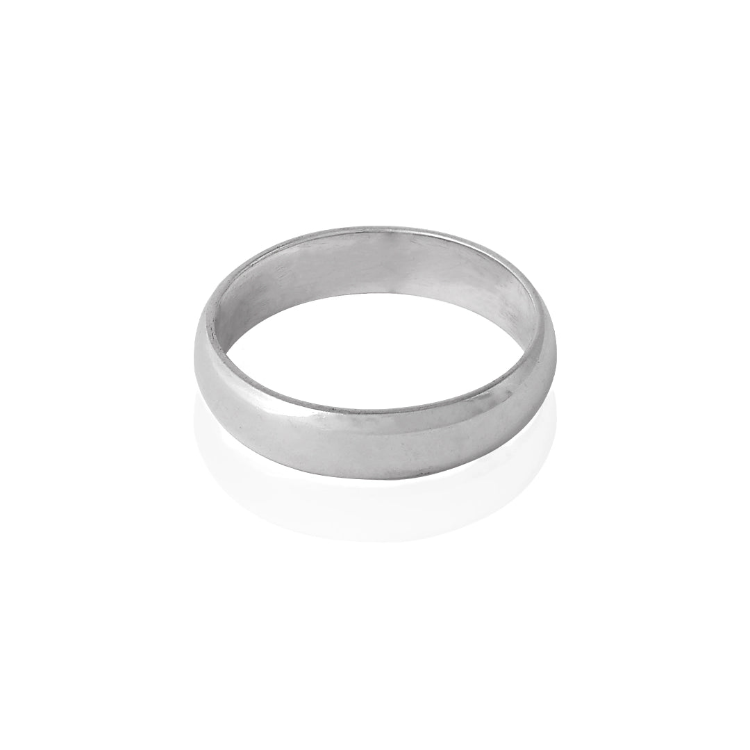 Silver Rings - Pure Silver Ring &#8211; Sleek Plain Design