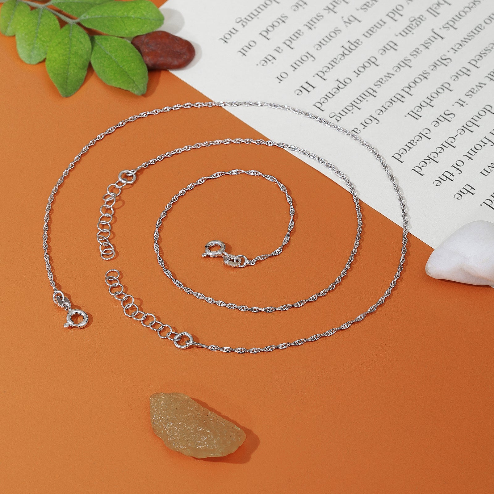 Classic Twisted Silver Anklet for Women - Tweov Jewels