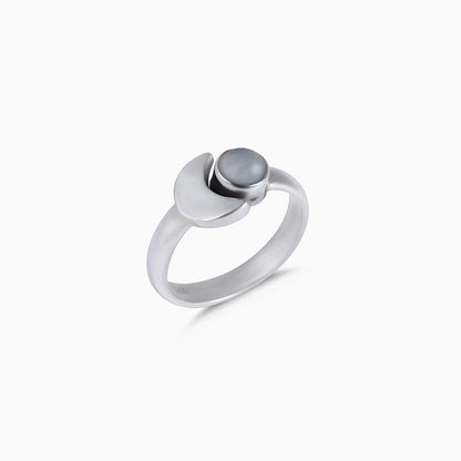Silver rings for gift - Pure Silver Ring &#8211; Sparkling Moonlit Grey Moonstone