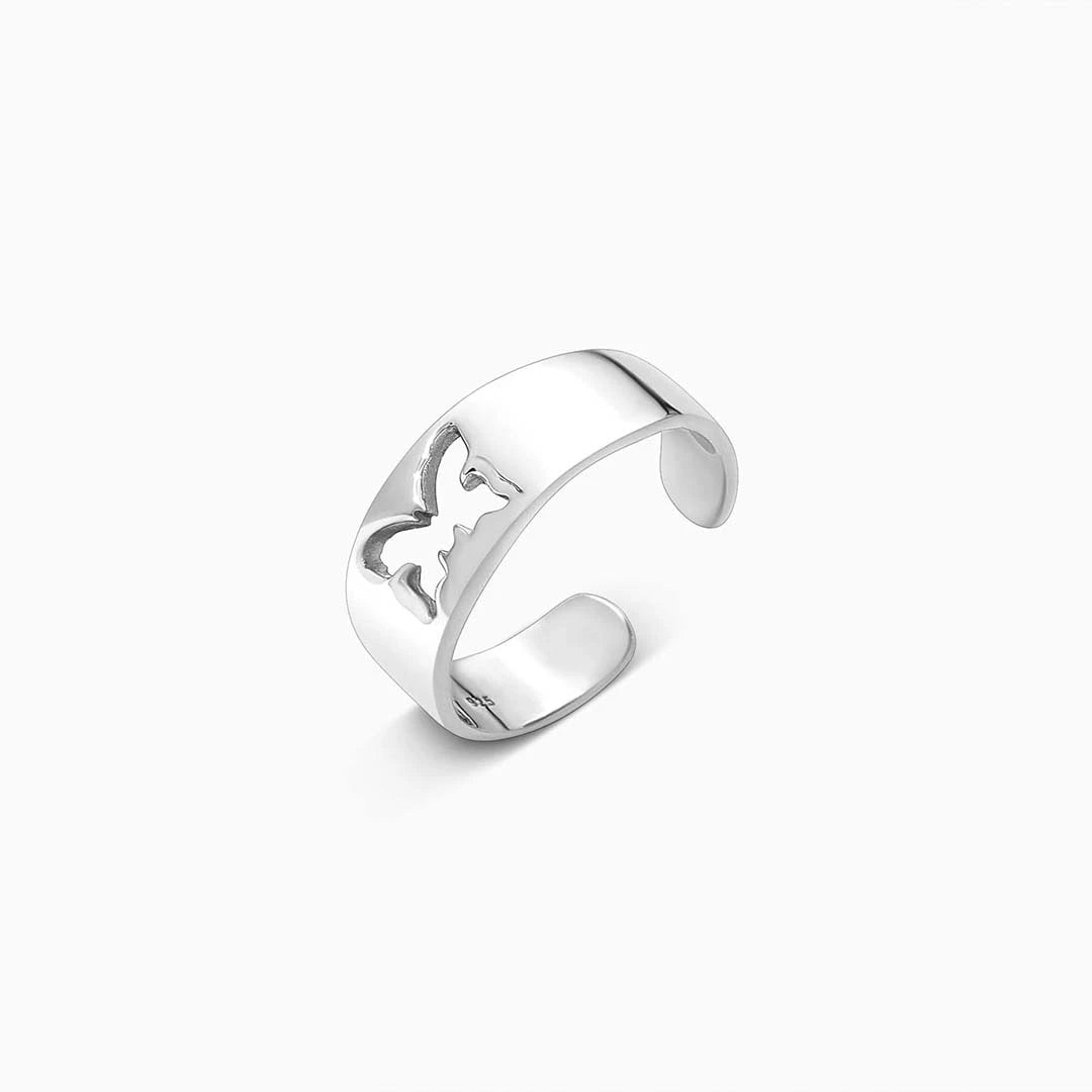 Love Ring - Her King’s Silver Couple Ring