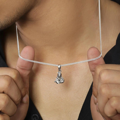 Laddu Gopal Silver Pendant Chain