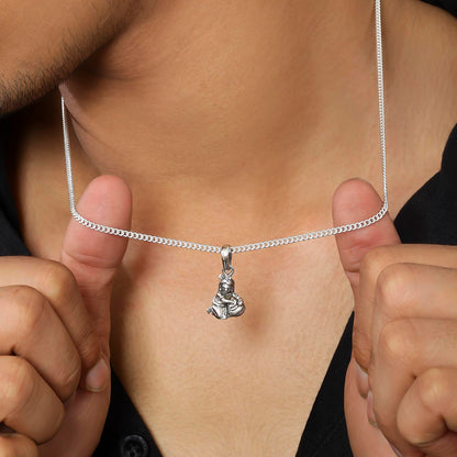 Laddu Gopal Silver Pendant with Pure Silver Chain - Tweov Jewels