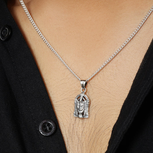 Pure Silver Tirupati Balaji Pendant