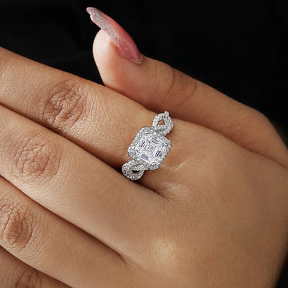 Stylish Floral Design Women Silver Ring - Tweov Jewels