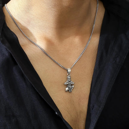 Pure Silver Hanuman Pendant