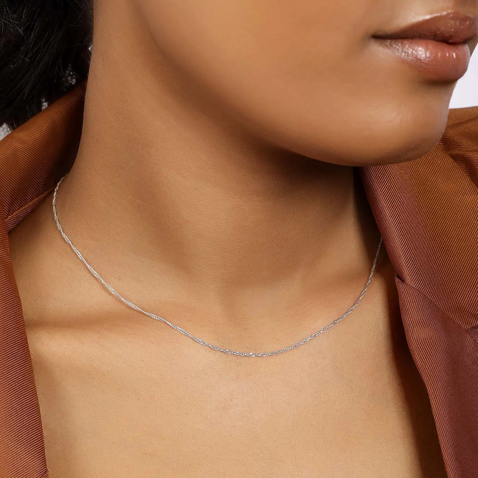 Silver Twisted Rope Chain - Tweov Jewels