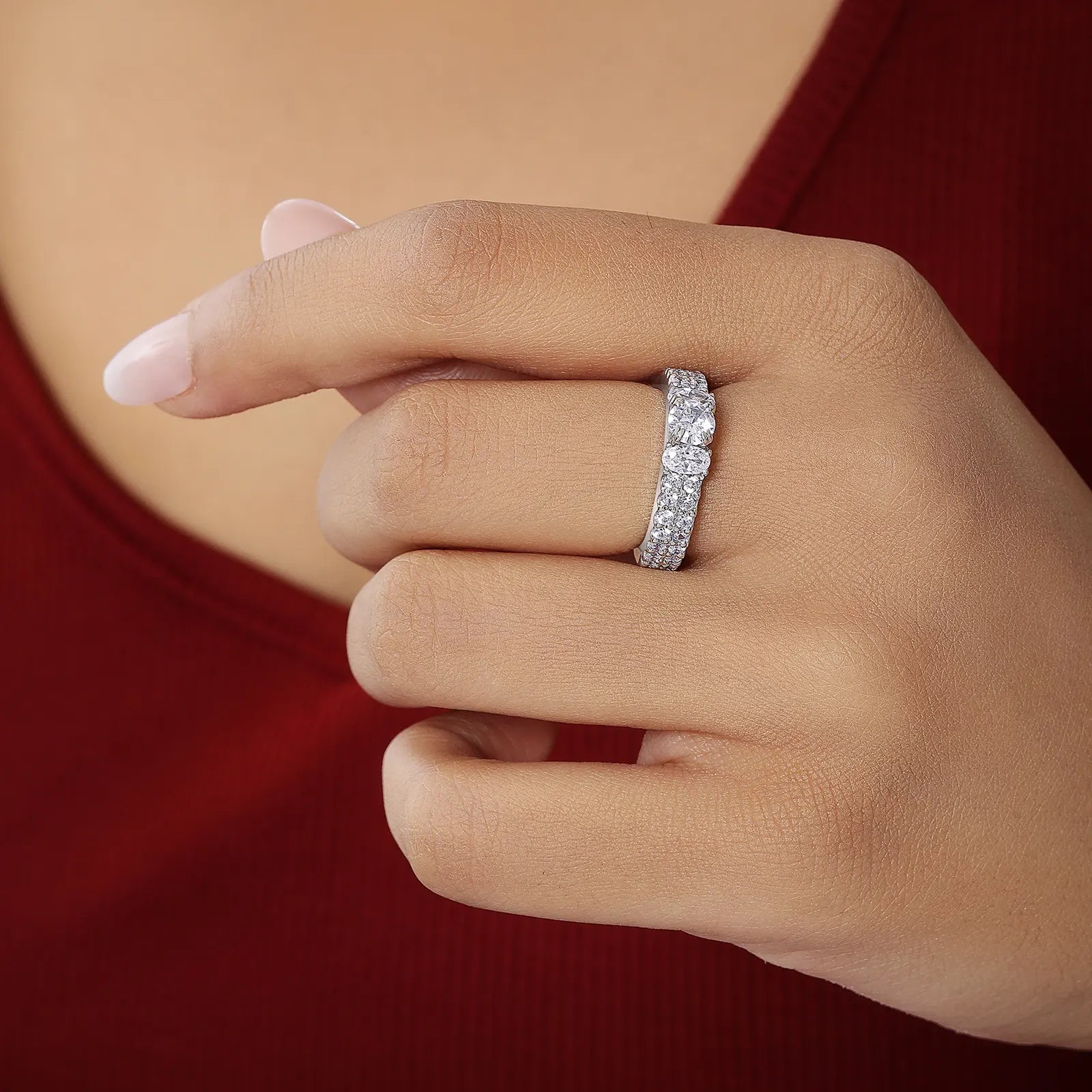 Silver Solitaire CZ Stylish Ring