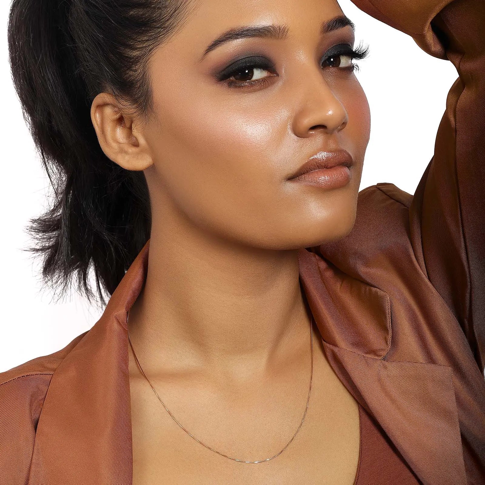 Rose Gold Plated Silver Box Chain - Tweov Jewels