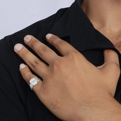 Silver Jaguar Mens Ring