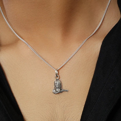 Silver Om Shivling Locket
