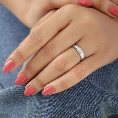 Classic CZ Silver Ring for Women