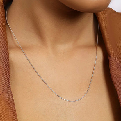 Fine Snake-Style Silver Chain - Tweov Jewels