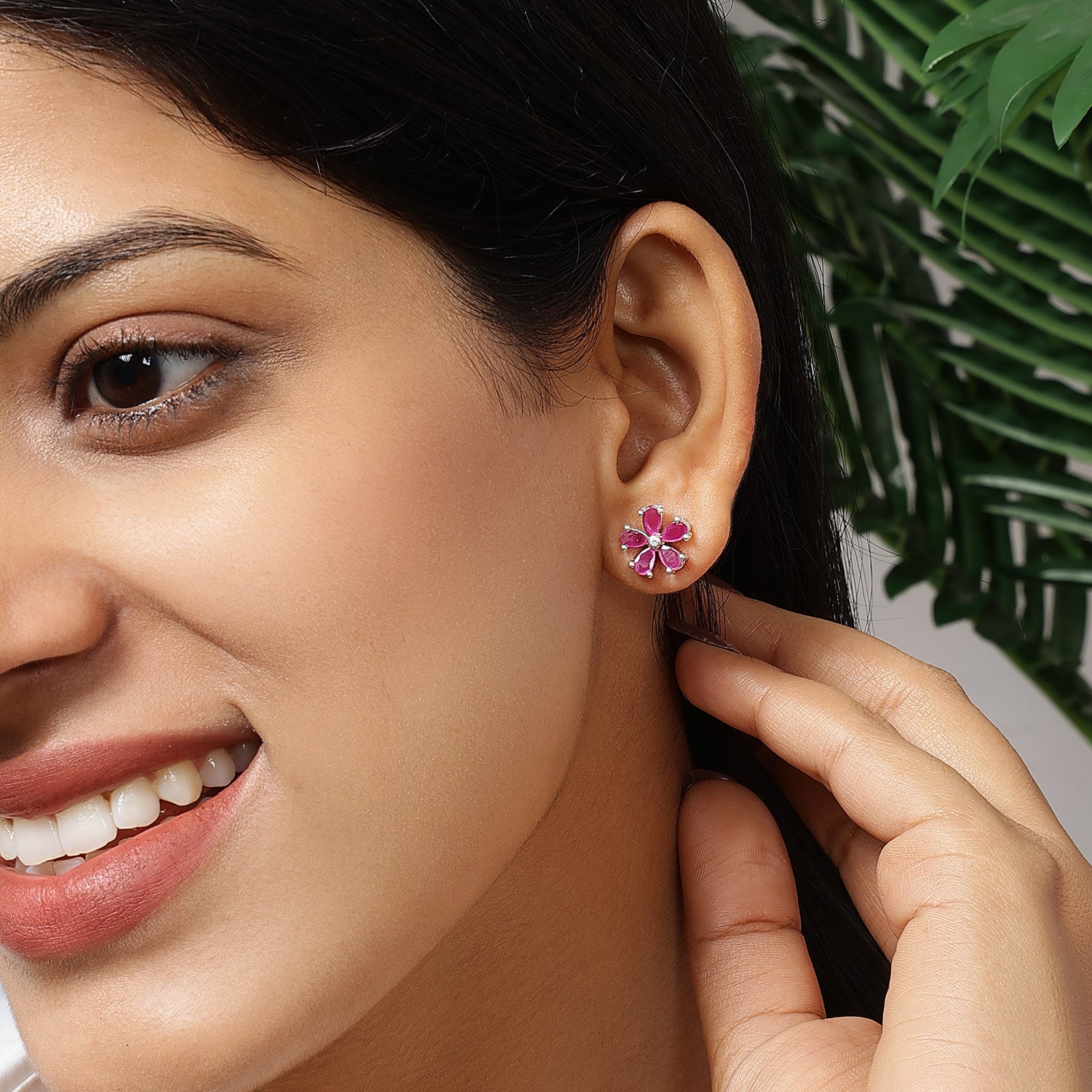 Amethyst Earrings For Women-  925 Sterling Silver Rhodium Plated - Tweov Jewels