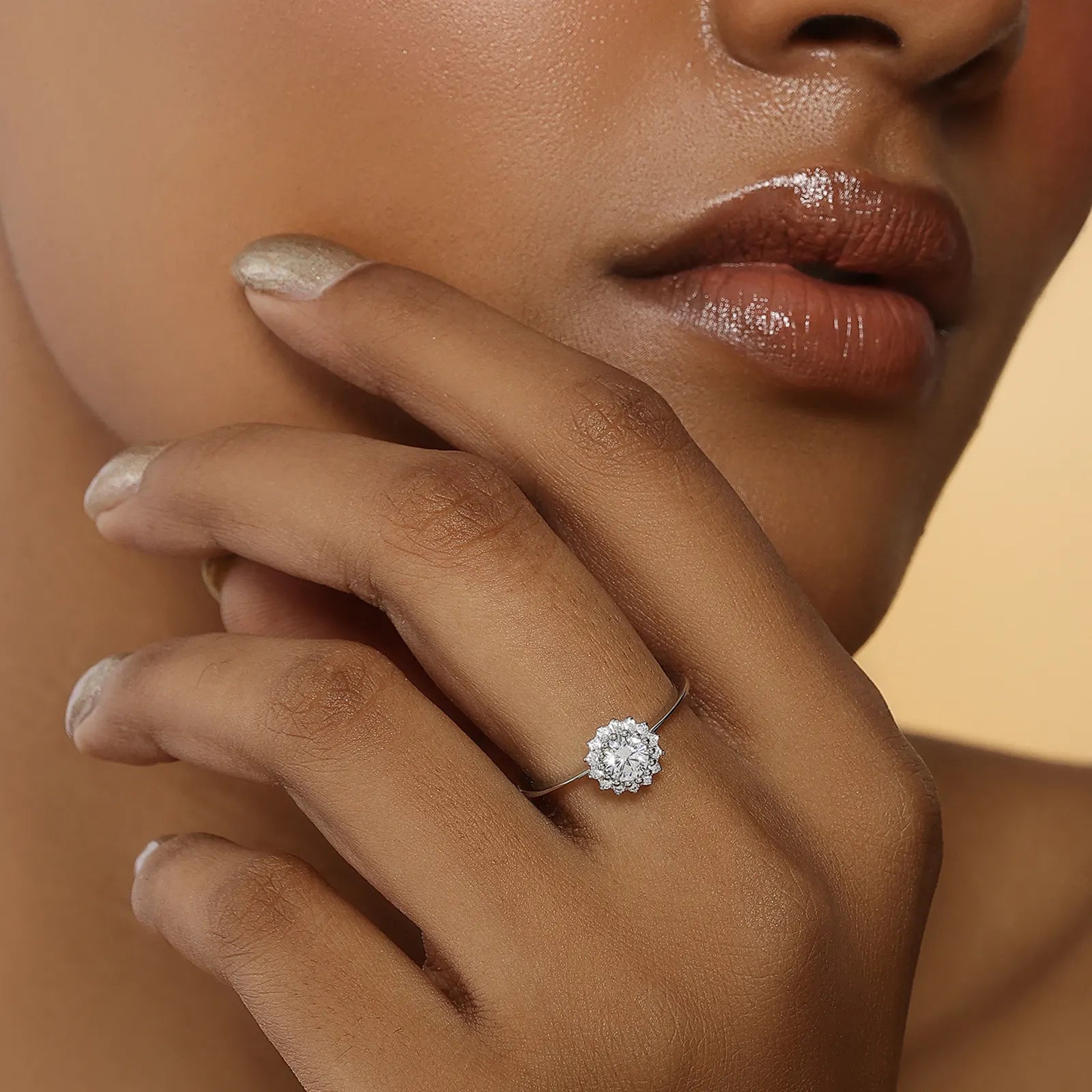 CZ Blooming Flower Silver Ring - Tweov Jewels
