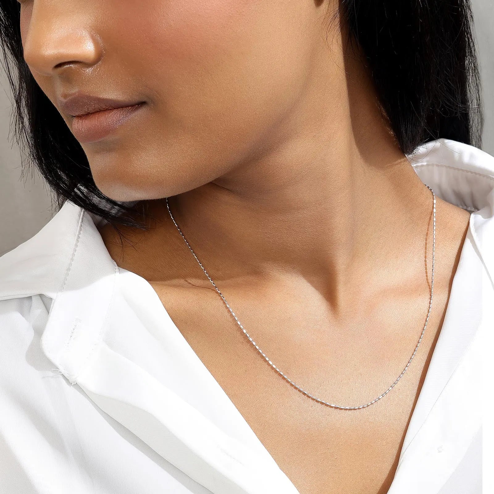 Long Ball Beaded Silver Chain - Tweov Jewels