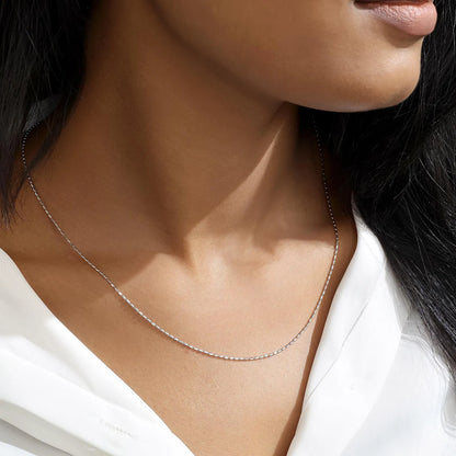 Long Ball Beaded Silver Chain - Tweov Jewels