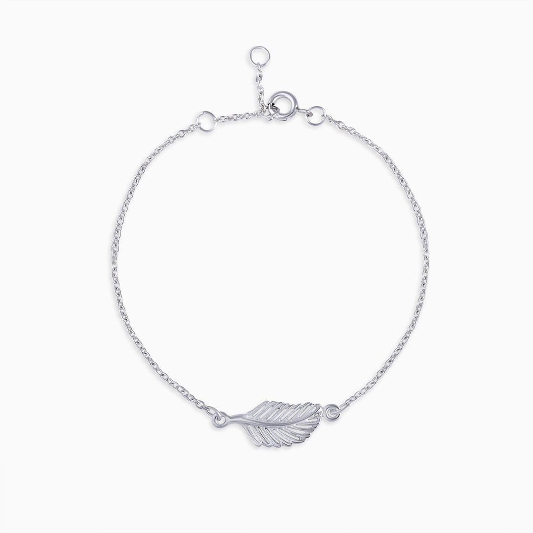 Krishna braclets - Silver Bracelet for Women &#8211; Krishna Divine Leafy Design