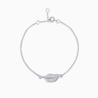 Krishna braclets - Silver Bracelet for Women &#8211; Krishna Divine Leafy Design