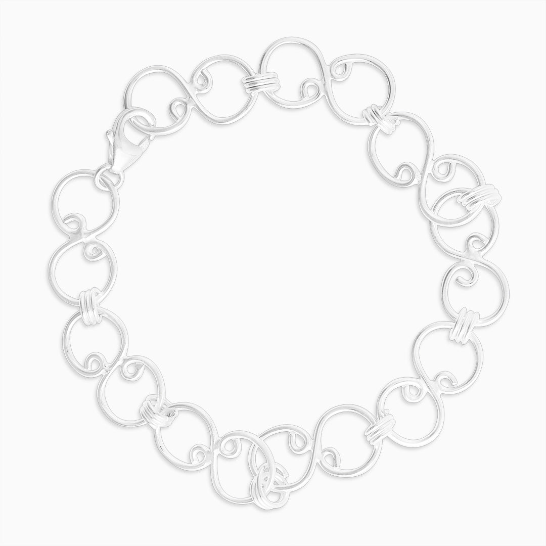 Pure Silver Bracelet for Men &amp; Women - Pure Silver Bracelet &#8211; Made With Infinity Lock