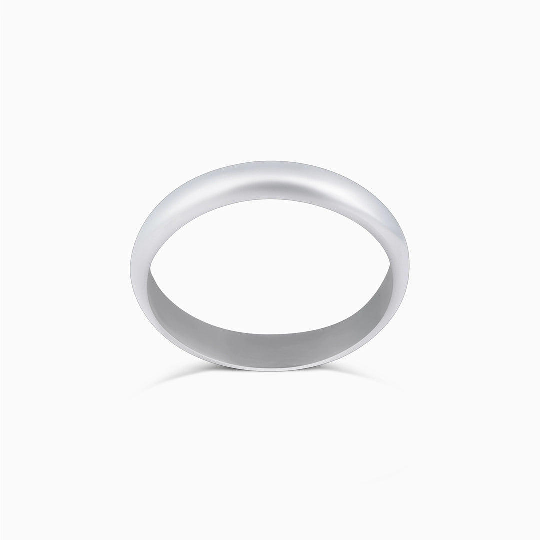 Silver Rings - Pure 925 Silver Ring &#8211; Moon Craving Plain Fit