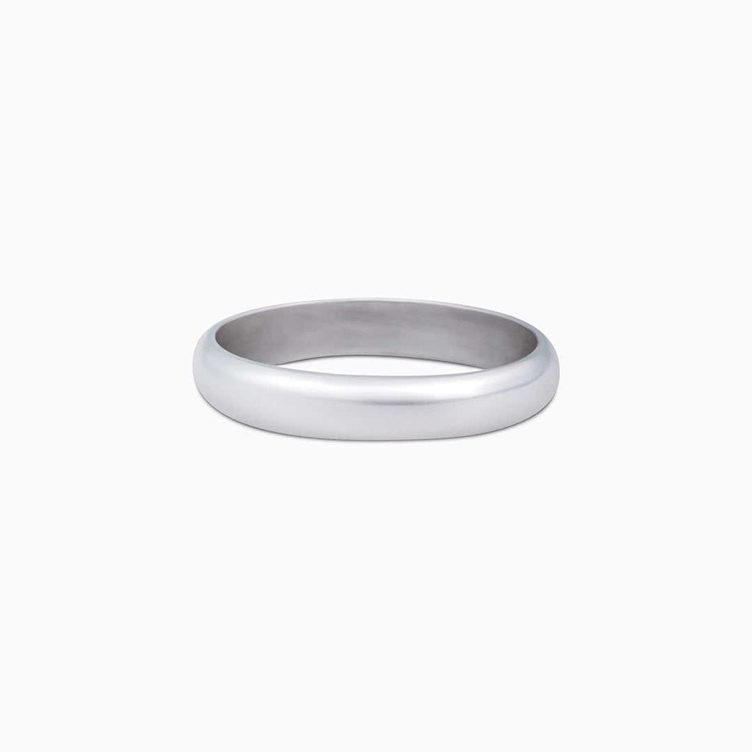 768 - Pure 925 Silver Ring &#8211; Moon Craving Plain Fit