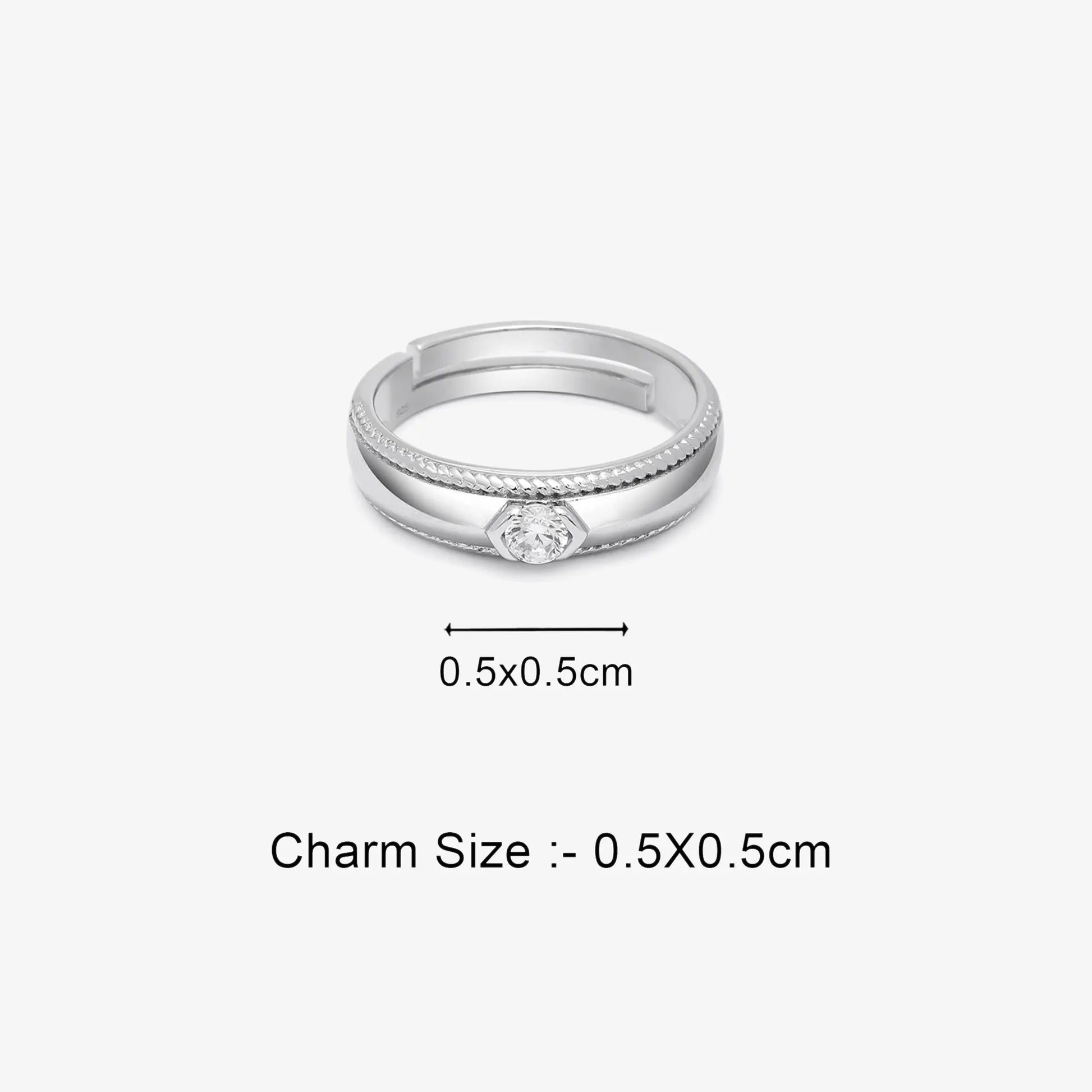Classic CZ Silver Rings for Men - Tweov Jewels