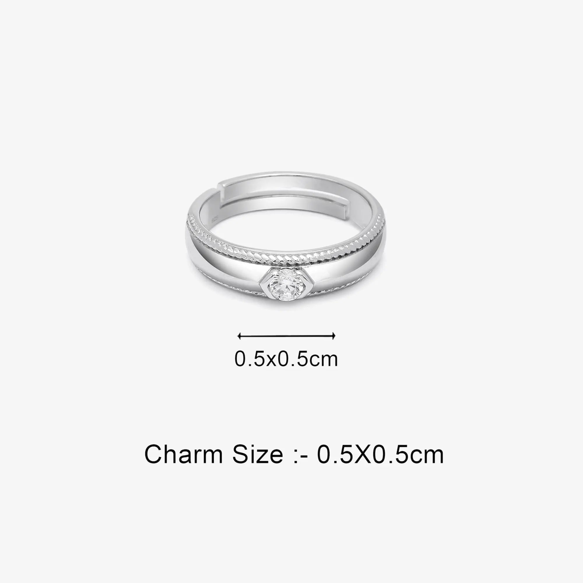 Classic CZ Silver Ring for Women
