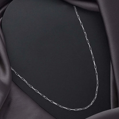 Neck Pieces - Pure Silver Chain Necklace &#8211; Simplistic Modern Link Chain