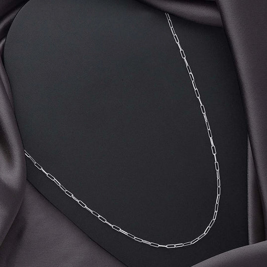 Neck Pieces - Pure Silver Chain Necklace &#8211; Simplistic Modern Link Chain