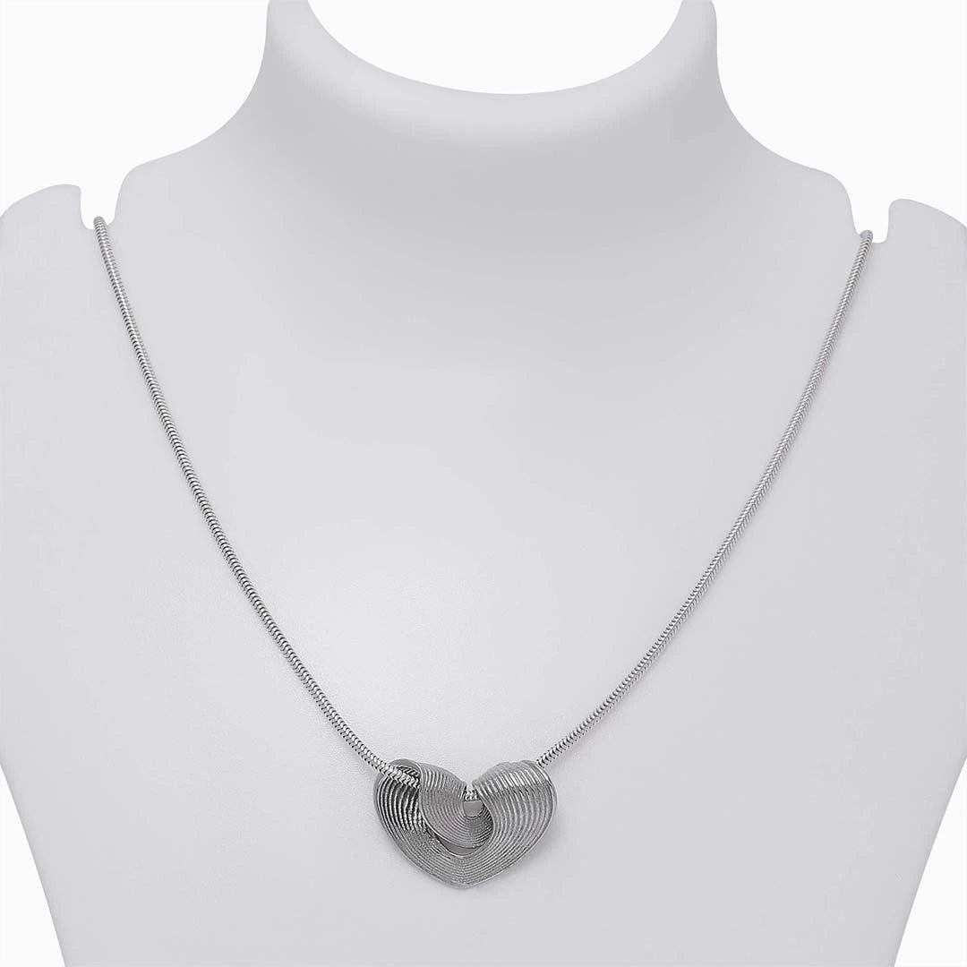 Neck Pieces - Pure 925 Silver Pendant &#8211; Made With Heart Strings