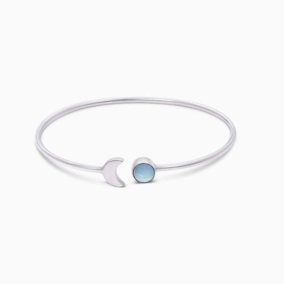 Silver Charm Bracelets - Pure 925 Silver Bracelet for Women &#8211; Simple Moonlight Custom Fit