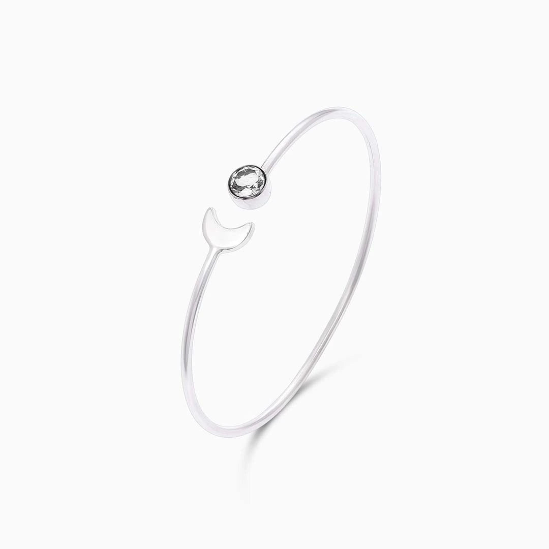 Bracelet for gift - Pure 925 Silver Bracelet &#8211; Simple Magical Moonstone Design