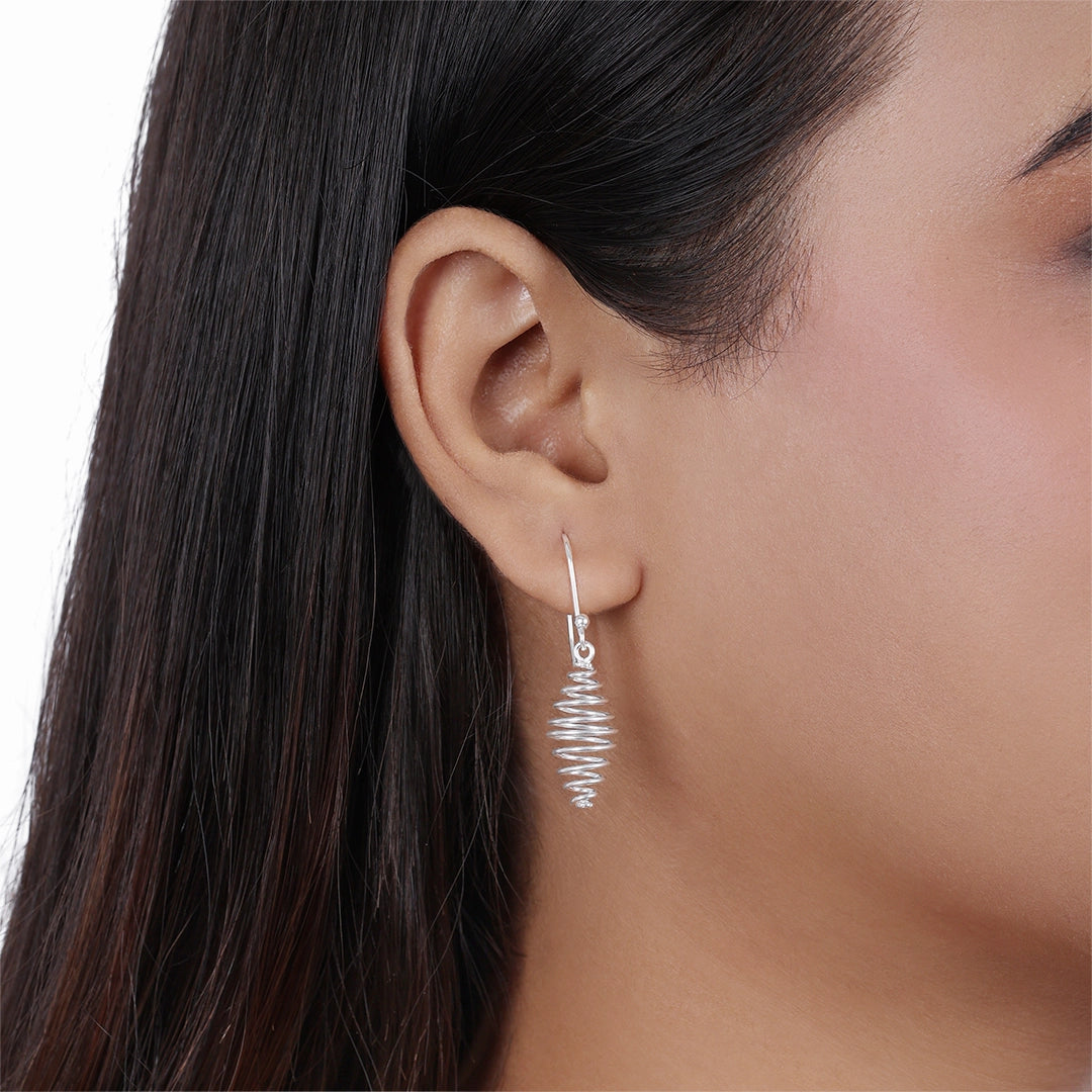 Drop Earrings - Pure Silver Earrings &#8211; Spring Like Danglers