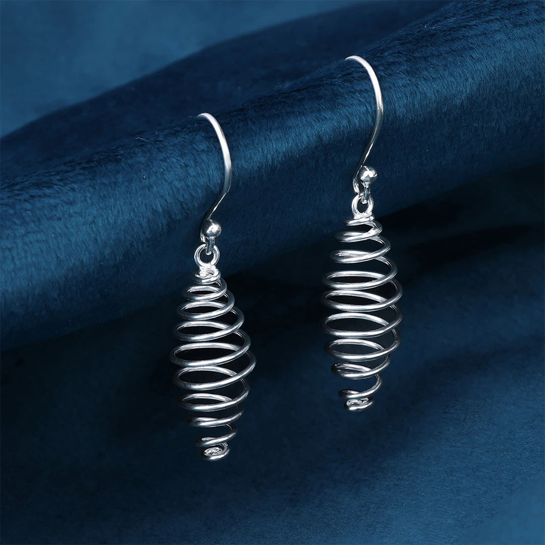 Contemporary Jewellery - Pure Silver Earrings &#8211; Spring Like Danglers