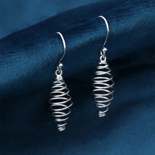 Contemporary Jewellery - Pure Silver Earrings &#8211; Spring Like Danglers