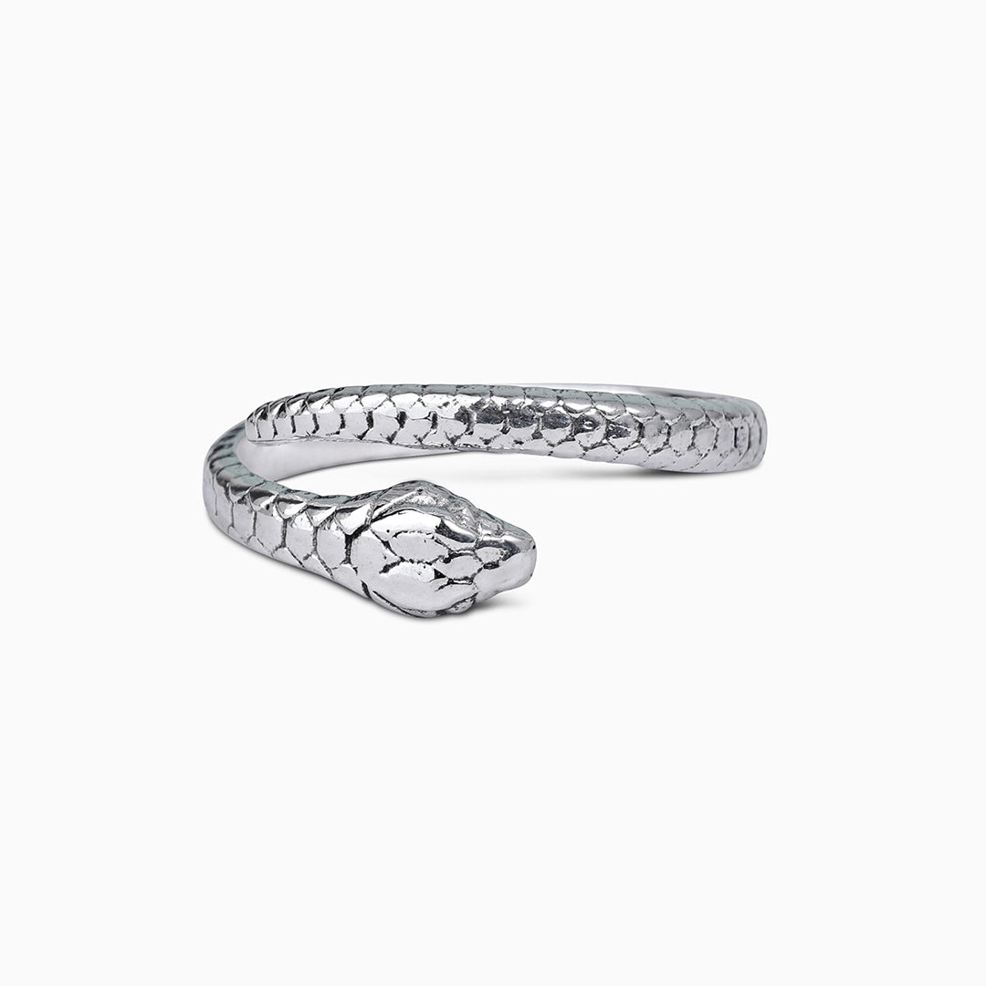 Silver Rings - Pure 925 Silver Ring &#8211; Ancient Snaky Adjustable Fit