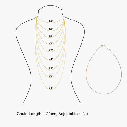 Rose Gold Plated Silver Box Chain - Tweov Jewels