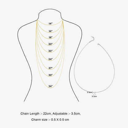 Solitaire Pearl Chain Pendant for Women