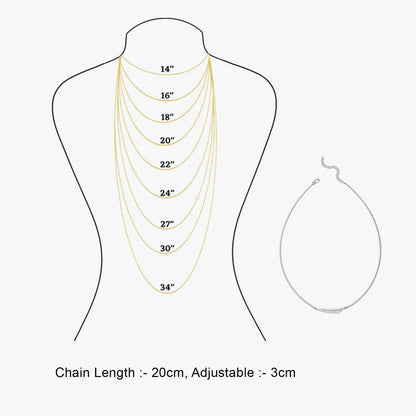 CZ Layered Swing Silver Necklace