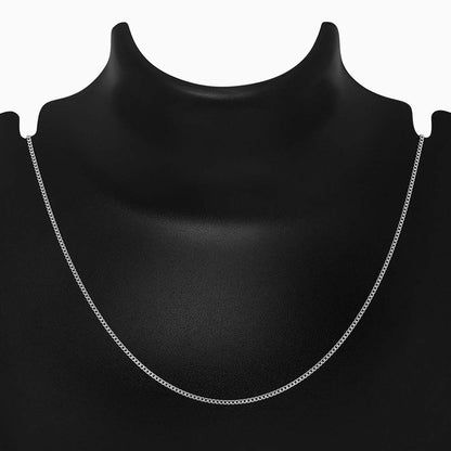 silver chain - Pure 925 Silver Chain &#8211; Simplistic Sleek Model For Women