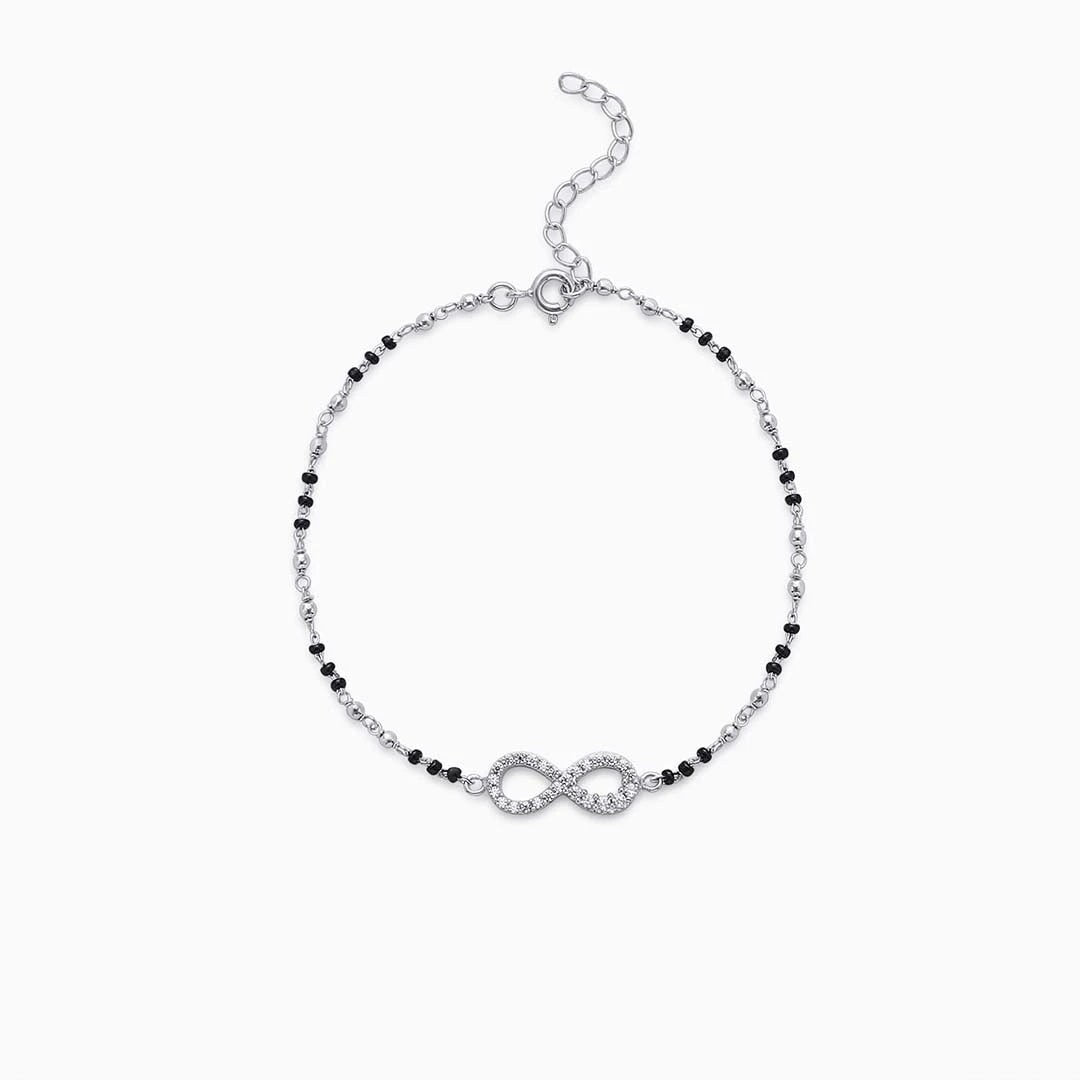 Infinity anklet - Pure 925 Silver Anklet &#8211; Made With CZ Infinity
