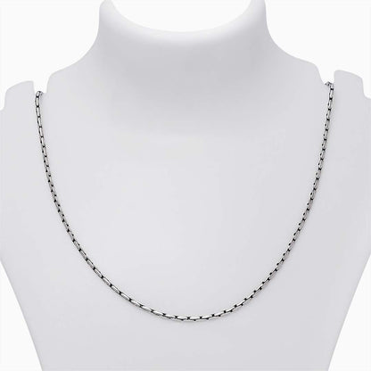 Neck Pieces - Pure Silver Chain &#8211; Classic and Simple Oxidized