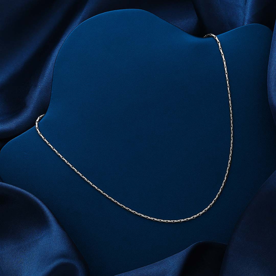 Contemporary Jewellery - Pure Silver Chain &#8211; Classic and Simple Oxidized