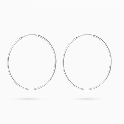 Silver Hoop Earrings - Pure Silver Earring &#8211; Dreamy Reverie Hoop
