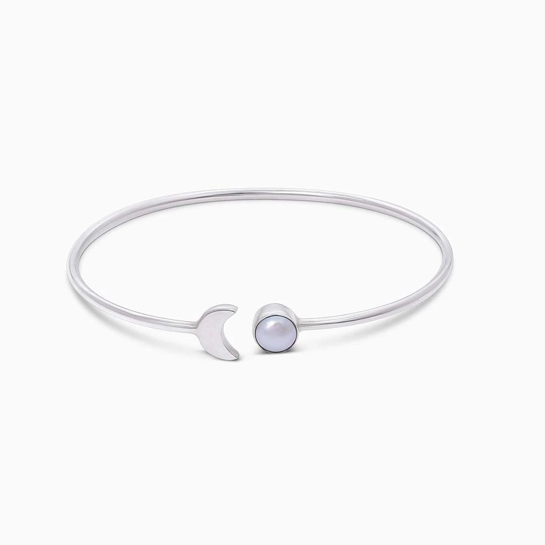 bracelet for womens - Pure Silver Bracelet for Women &#8211; Timeless Elegance With White Pearl