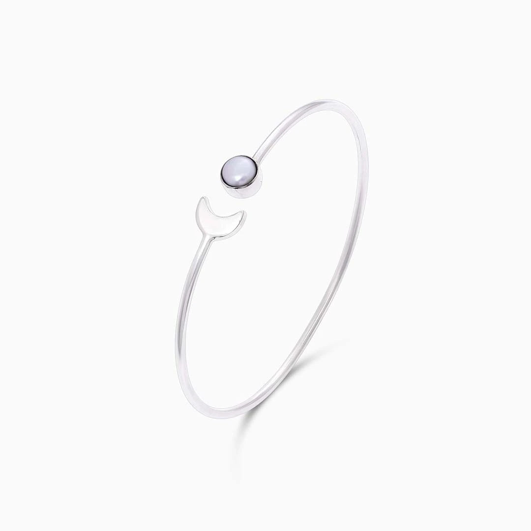 ladies silver bracelet - Pure Silver Bracelet for Women &#8211; Timeless Elegance With White Pearl